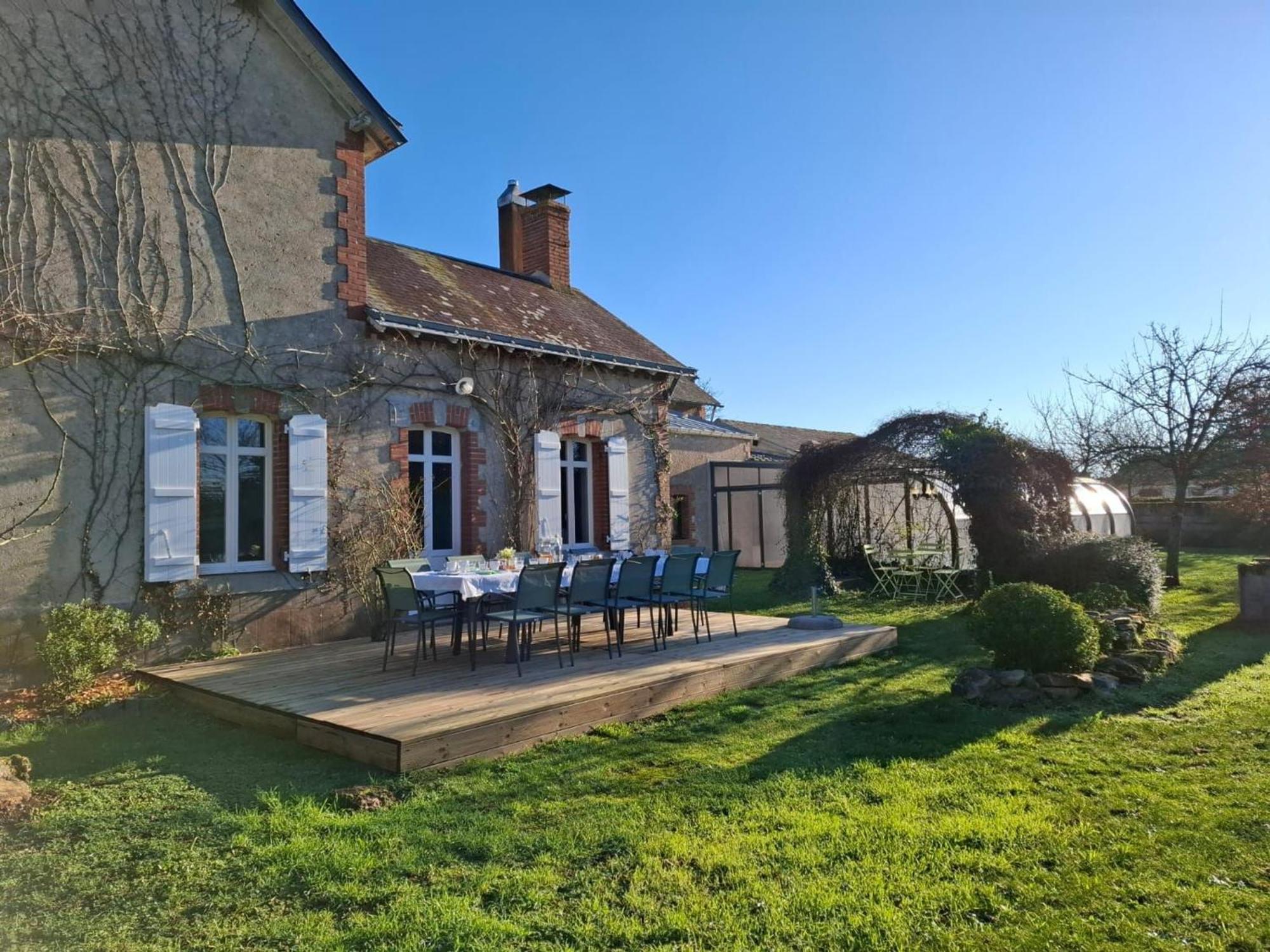 Gite Familial Avec Piscine Chauffee A Lege - Fr-1-306-1296 エクステリア 写真