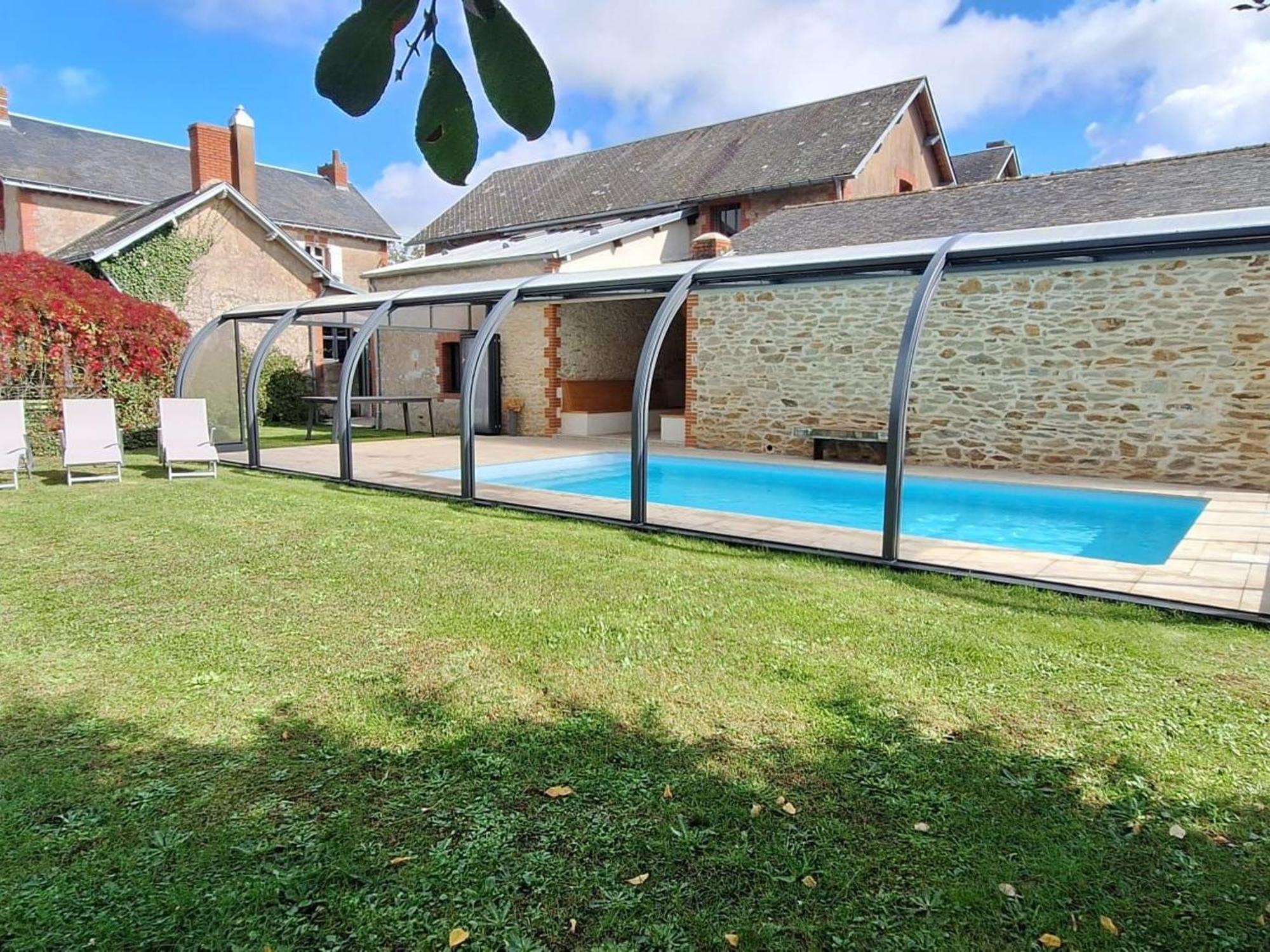 Gite Familial Avec Piscine Chauffee A Lege - Fr-1-306-1296 エクステリア 写真